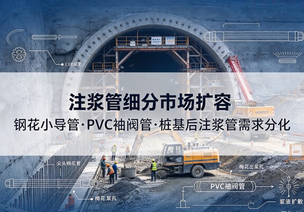 麻栗坡注浆管细分市场扩容，隧道钢花小导管、PVC 袖阀管、桩基后注浆管需求分化